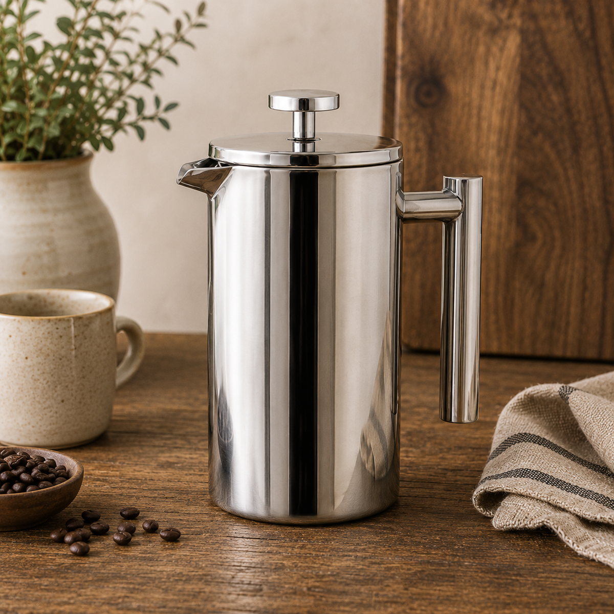 Insulated Stainless Steel French Press