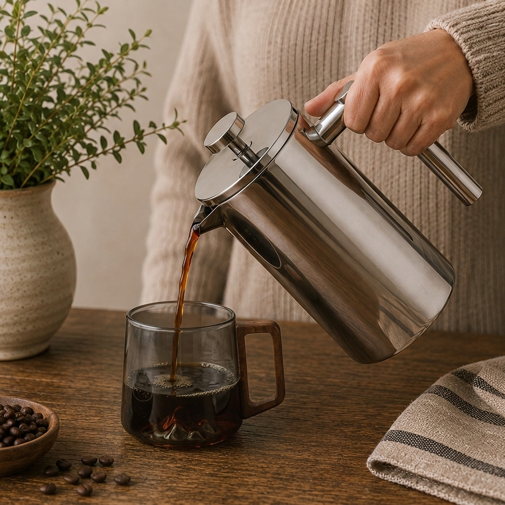Insulated Stainless Steel French Press