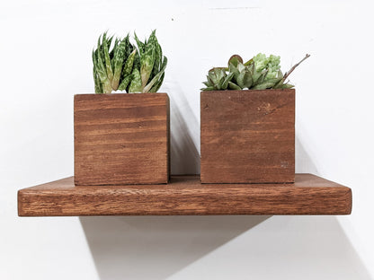 Thin Oak Floating Shelf in 6" to 36" lengths