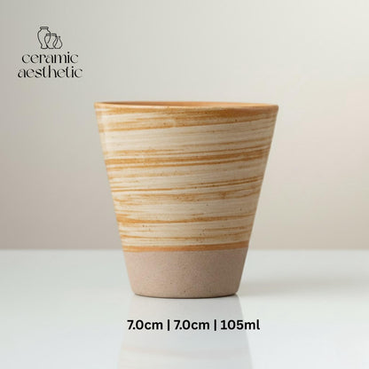 Vintage Japanese Espresso Cup, Wabi Sabi Handmade Ceramic Coffee Cup, Retro Rough Pottery Tea Cup, Minimalist Drinkware
