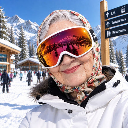 Funny Realistic Old Man 3D Print Ski Balaclava Face Mask