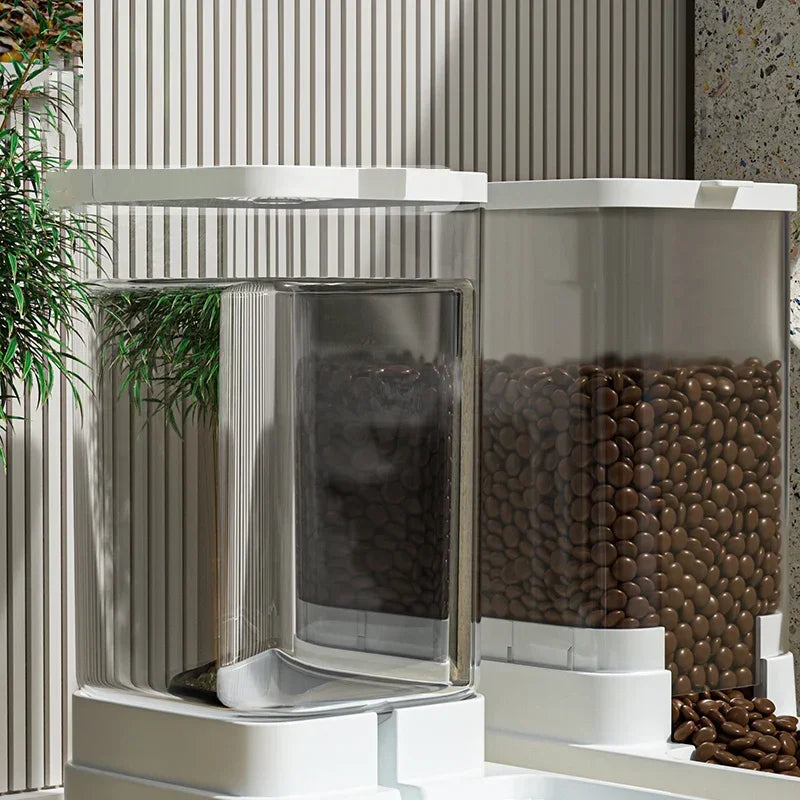 Pet Feeder & Water Bowl - Automatic Food Dispenser for Cats & Dogs